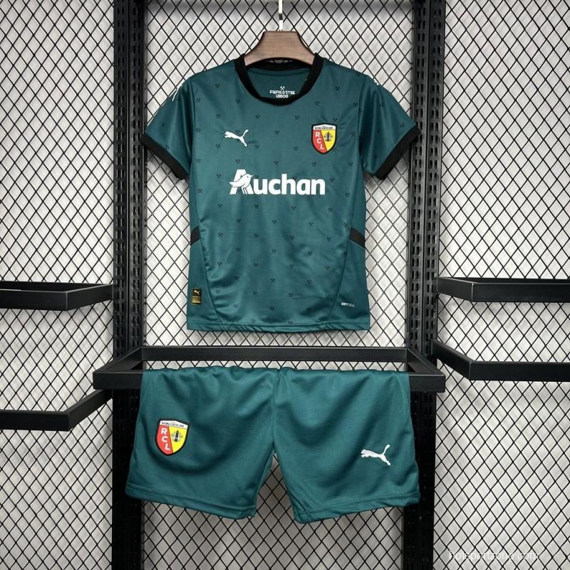 24/25 Kids RC Lens Away Green Jersey