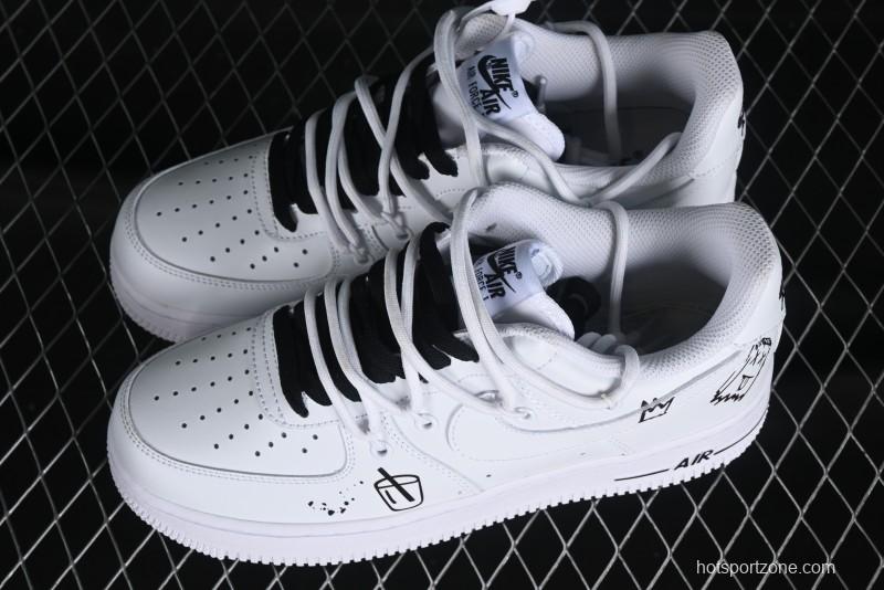 Nike Air Force 1 '07 Low Graffiti Casual Sneakers - CV9879-541