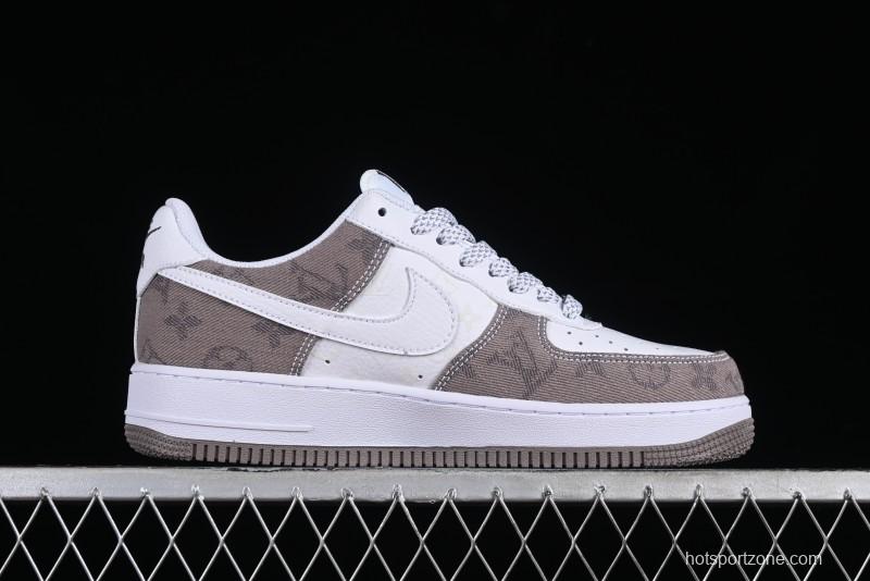 Nike Air Force 1 '07 Low Custom Casual Sneakers with Full-Length Air Cushion - CW2288-111