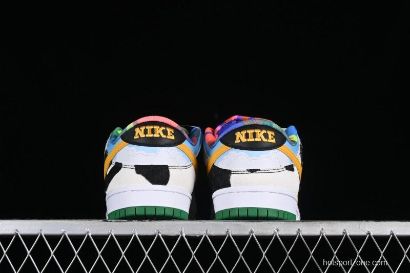Nike Ben & Jerry's x Nike SB Dunk Low Pro QS "Chunky Dunky" Classic Casual Skate Shoes - CU3244-100
