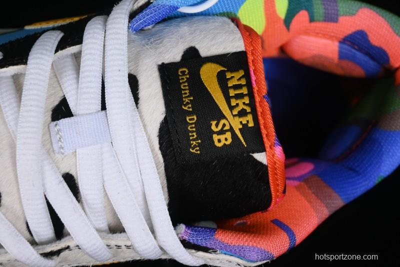Nike Ben & Jerry's x Nike SB Dunk Low Pro QS "Chunky Dunky" Classic Casual Skate Shoes - CU3244-100