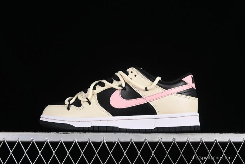 Nike Dunk Low SB Casual Skate Shoes with Smoked Rose Design - FD1232-001