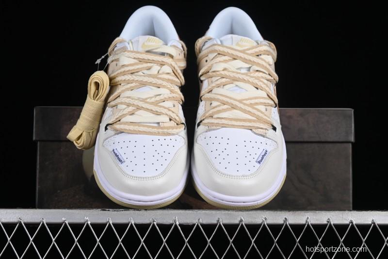 Nike Dunk Low Panda Prank Universe Exploration - Star Exploration Mocha SB Strap Low-top Casual Skate Shoes - DV0833-100