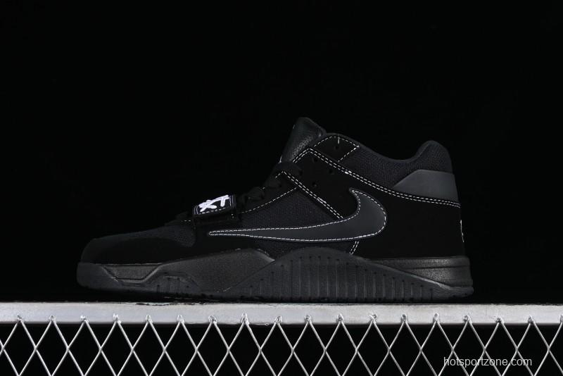 Nike Travis Scott x Jordan Cut The Check AJ1 Basketball Shoes with Velcro Strap - DR9317-001