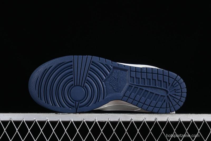 Supreme x Nike SB Dunk Low Deep Blue Colorway Low-Top Casual Skate Shoes - RM2308-238