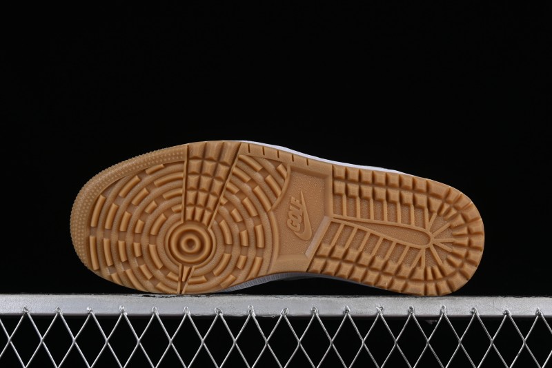 Nike Air Jordan 1 Low Golf Shoes White with Gum Sole - DD9315-111