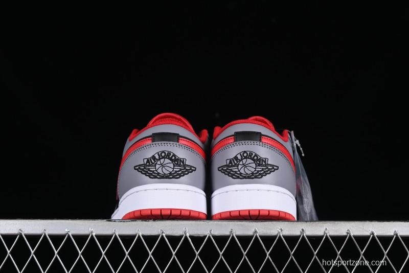 Nike Air Jordan 1 Low AJ1 Cement Grey Low-Top Casual Sneakers - 553558-060