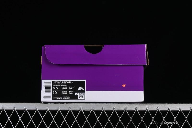 Nike SB Dunk Low Pro Retro Chicago Skateboarding Shoes - BQ6817-600