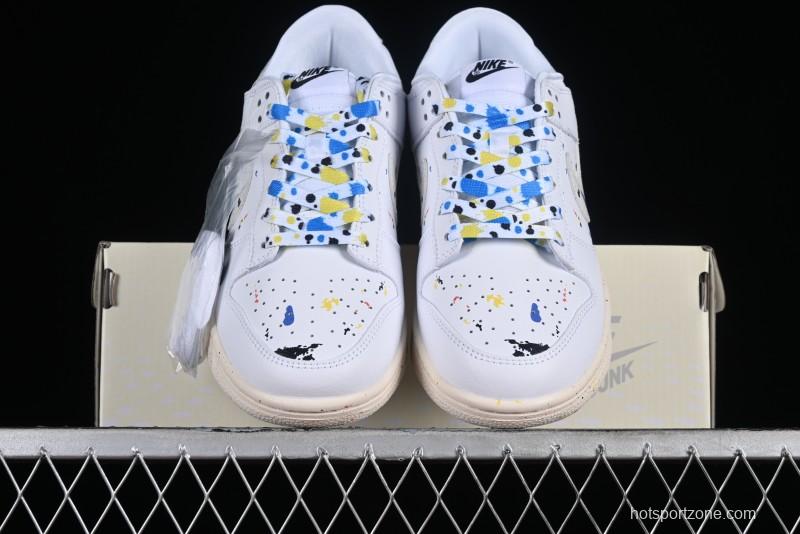 Nike SB Dunk Low Color Ink Splash Anniversary Custom Low-Top Casual Skate Shoes - FC2025-305