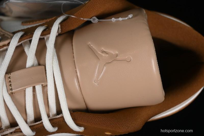 Nike Air Jordan 1 Low AJ1 Khaki Yellow Low-Top Casual Lifestyle Sneakers - HF5753-221