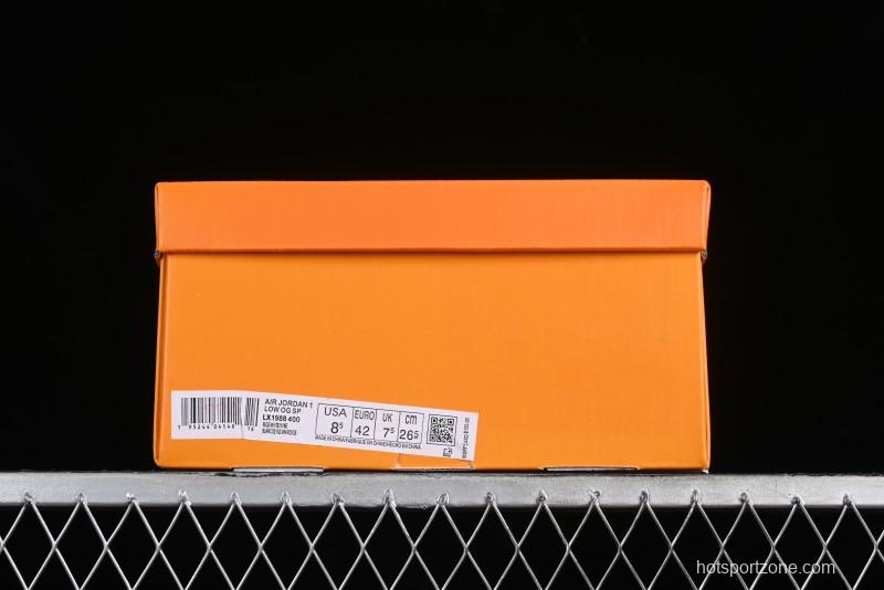 Nike Air Jordan 1 Low OG SP Travis Scott x Fragment Design Collaboration - LX1988-400