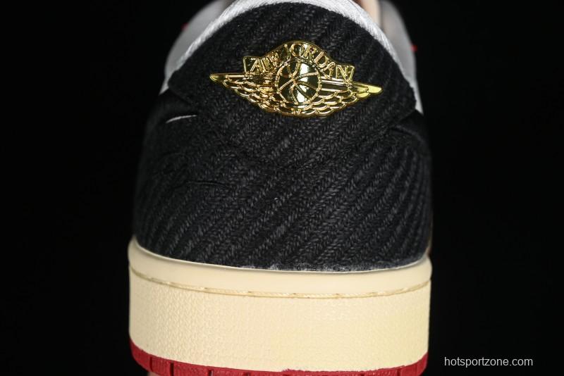 Nike Trophy Room x Jordan 1 Low OG "Away" Casual Sneakers - FN0432-100