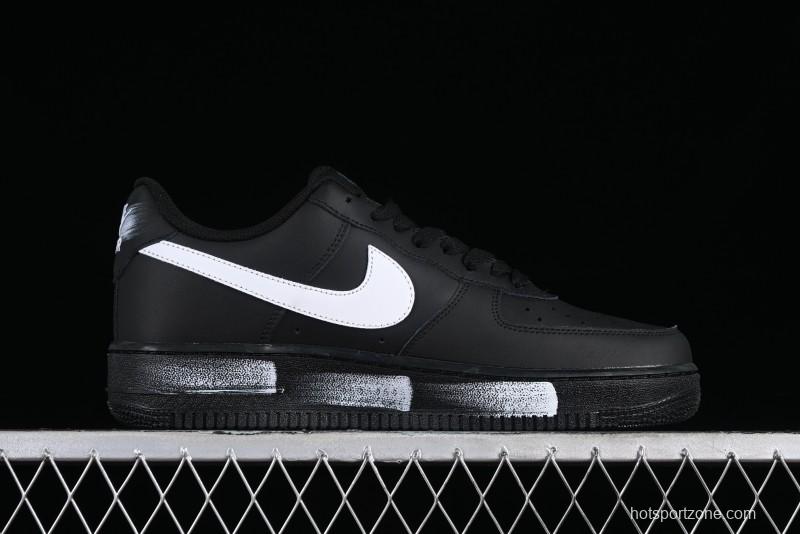 Nike Air Force 1 '07 Low Classic Black White Swoosh Casual Sneakers - FZ0627-010