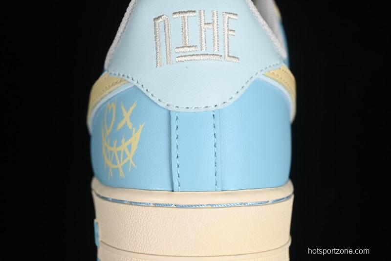 Nike Air Force 1 '07 Low Custom Casual Sneakers with Full-Length Honeycomb Air Cushion - XL2312-555