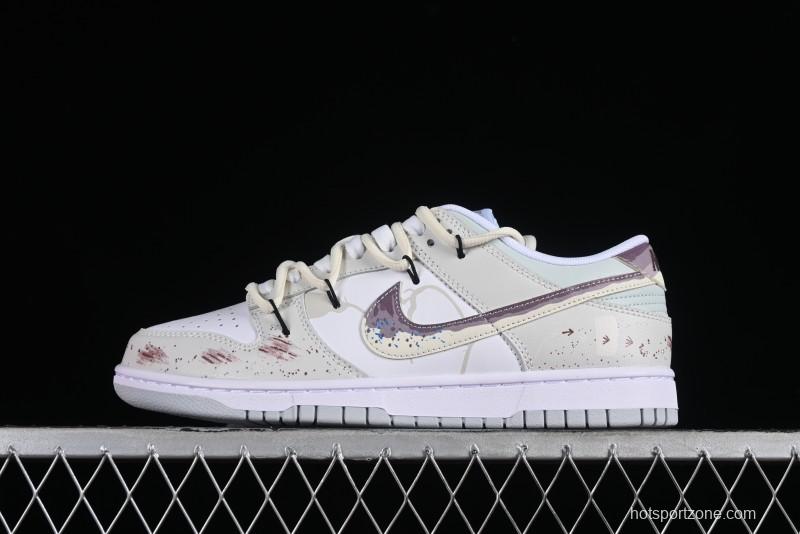 Nike Dunk Low SB 'Neutral' Urban Ruins Skate Shoes with Strap - DV0831-101