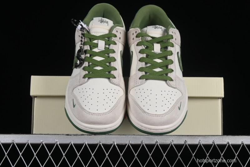 Stussy x Nike SB Dunk Low Retro Premium Casual Sneakers - DQ1098-340