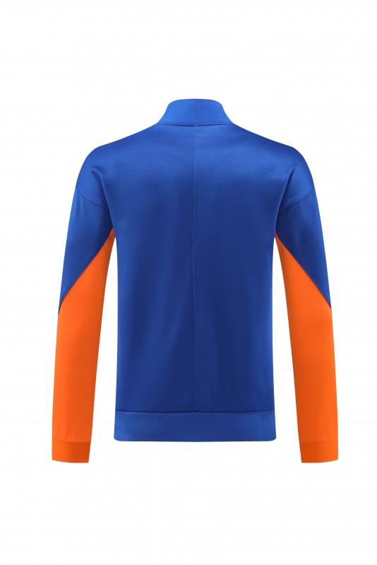 2024 Netherlands Blue Full Zipper Jacket +Long Pants