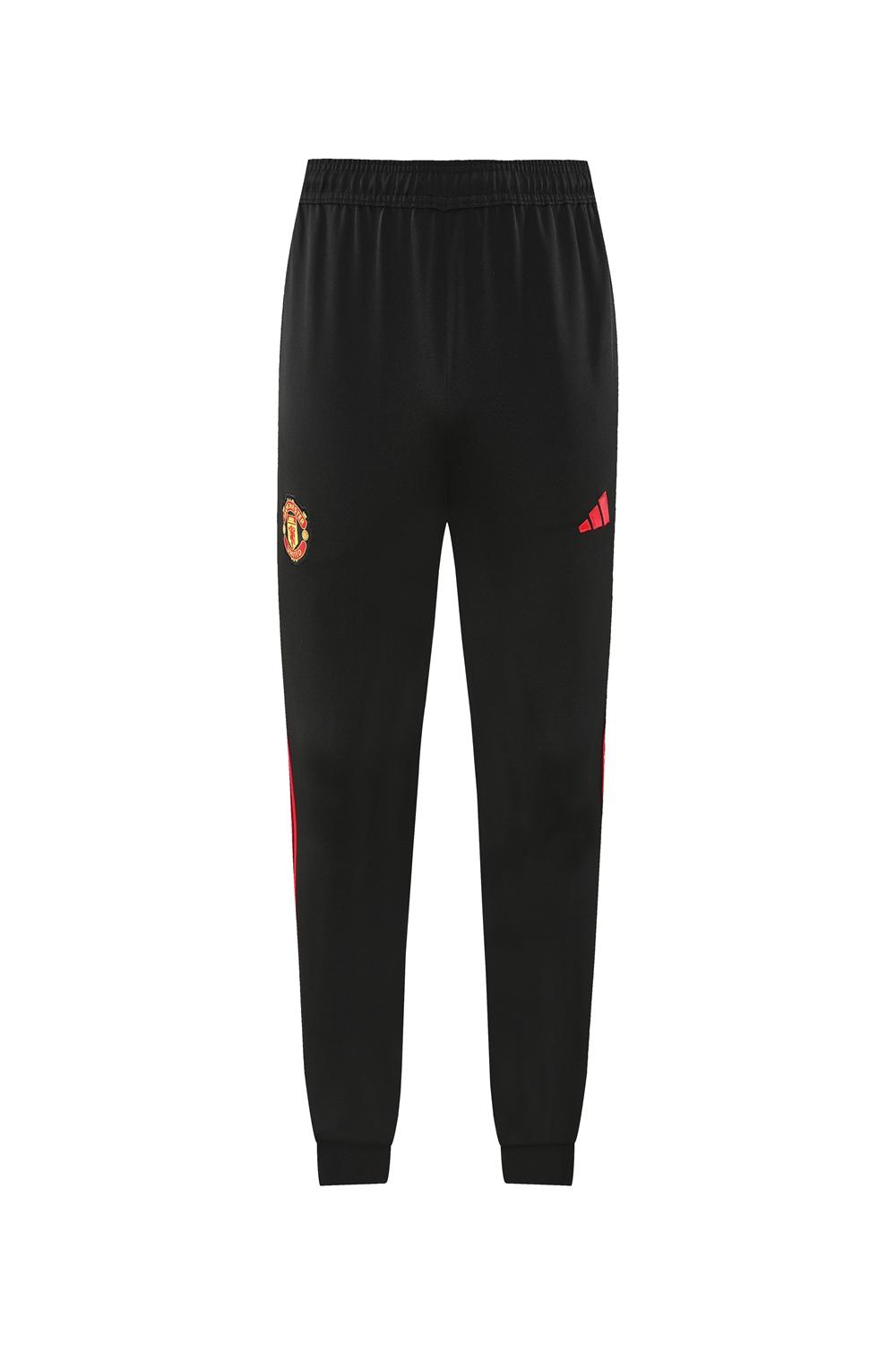 24/25 Manchester United Black Full Zipper Jacket +Long Pants