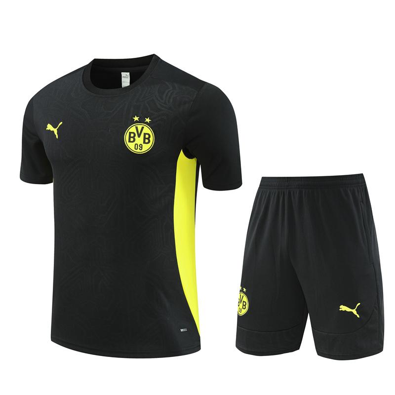 24/25 Borussia Dortmund Black Short Sleeve Jersey+Shorts