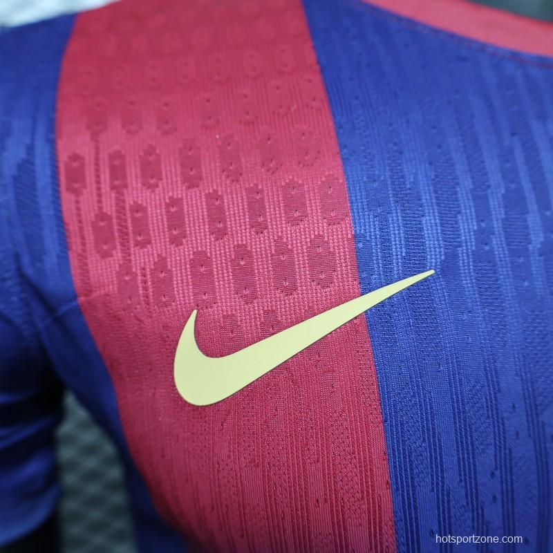 Player Version 25/26 Barcelona Home Leaked Jersey