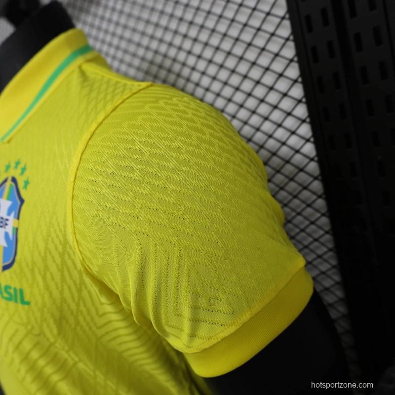 25/26 Player Version Brazil POLO Yellow Jersey