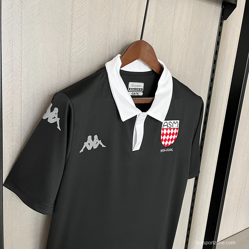 25/26 AS Monaco 100th Anniversary Black Jersey