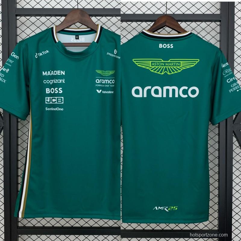 2025 F1 Formula Aston Martin Green T-Shirt