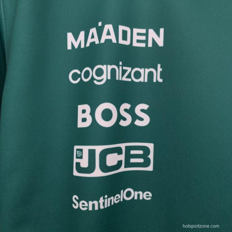 2025 F1 Formula Aston Martin Green ARAMCO #14 T-Shirt
