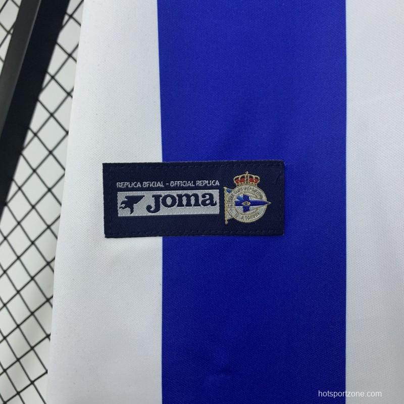 03/04 Retro Deportivo La Coruna Home Jersey