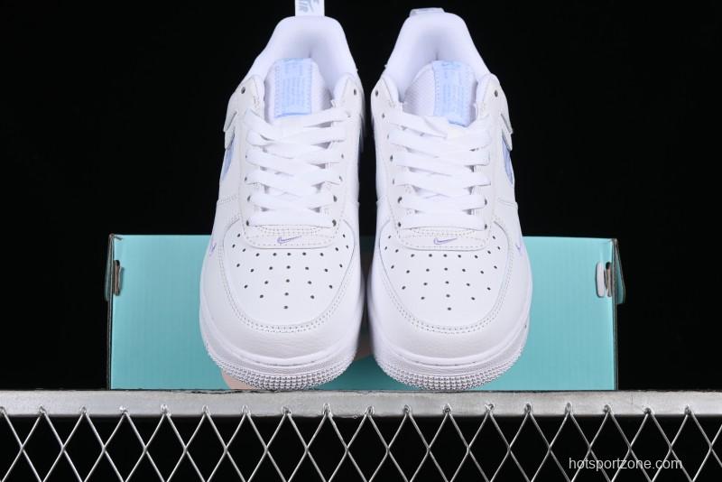 Nike Air Force 1 '07 Low Hazy Purple Casual Sneakers with Full-Length Air Solo Cushion - FB8971-800