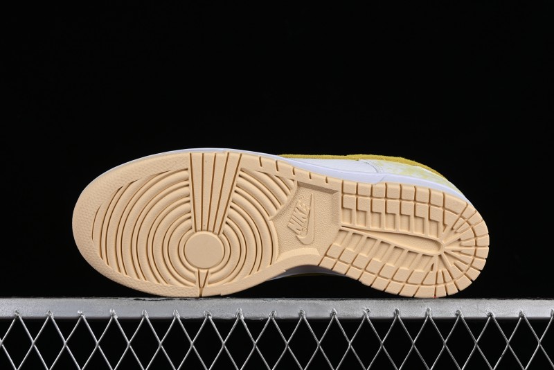 Nike SB Dunk Low Premium Yellow White SB Shattered Backboard Fashion Casual Skate Shoes - DM9467-700