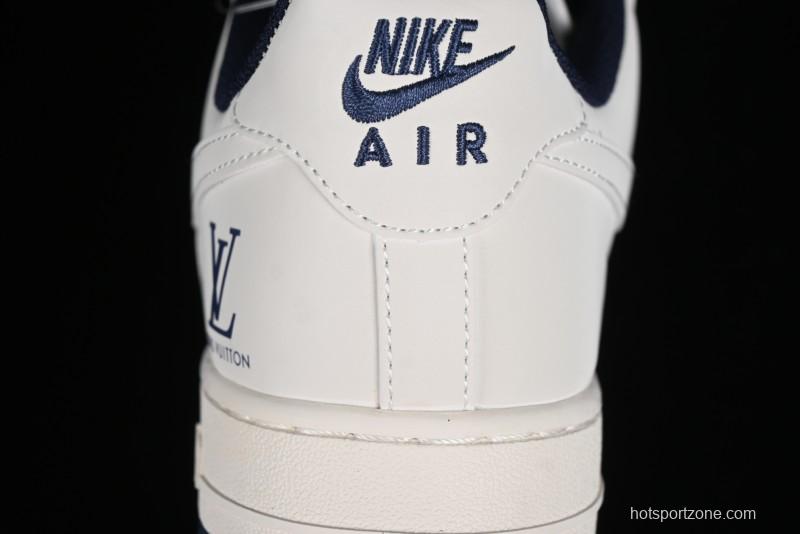 Nike Air Force 1 '07 Low LV Collaboration - Off White Double Swoosh Casual Sneakers - XZ6188-002