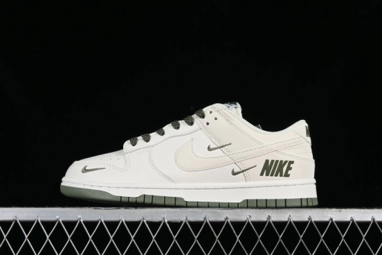 Nike SB Dunk Low Collaboration Triple Swoosh Military Green Colorway Low-Top Casual Skateboarding Shoes - NK5639-323