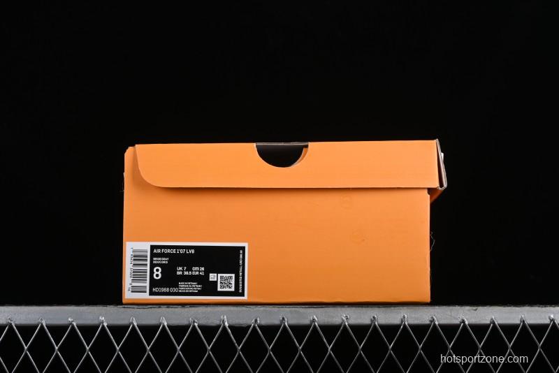 Nike Air Force 1 '07 Low LV Collaboration - Grey Double Swoosh Casual Sneakers - HD1968-030