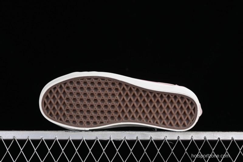 Vans Old Skool Reissue 136 Pink Checkerboard Low Top Retro Canvas Shoes - VN000MT6EBQ