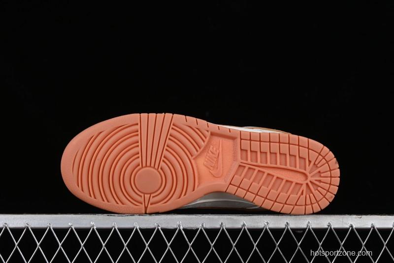 Nike SB Dunk Low LV Collaboration - Chocolate Anniversary High-End Custom Low-Top Casual Skate Shoes - FC1688-133