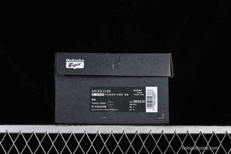 Onitsuka Tiger Mexico 66 Low-Top Leather Sneakers for Casual Running - TH4J2L-9090