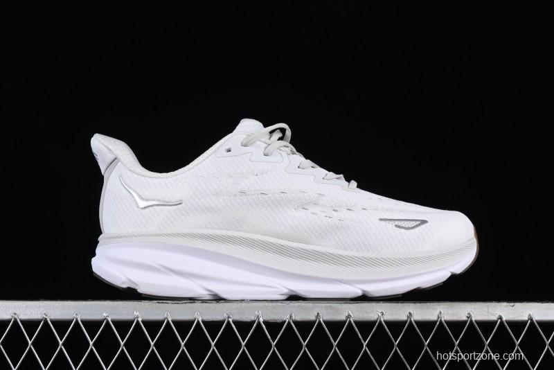 HOKA ONE ONE CLIFTON 9 Running Shoes with Lightweight Knit Mesh and Enhanced Cushioning - 1127895 NCWT