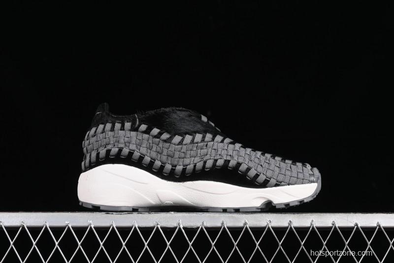 Nike Air Footscape Woven Asymmetrical Weave Slip-Resistant Low-Top Lifestyle Sneakers - FB1959-001