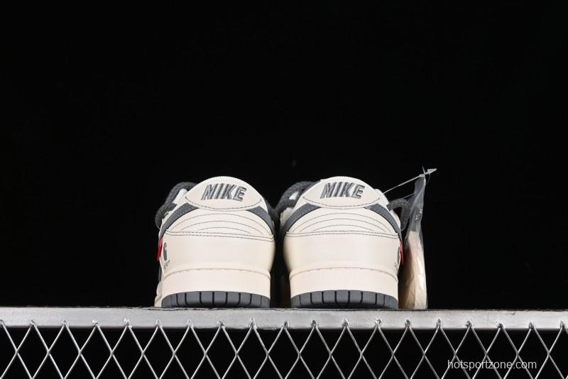 Nike SB Dunk Low Carhartt Collaboration - Strap Grey Hook Anniversary High-End Custom Low-Top Casual Skate Shoes - SJ2068-266