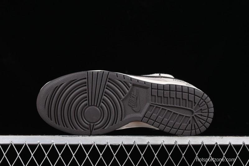 Nike SB Dunk Low LV Collaboration - Coffee Pig Anniversary High-End Custom Low-Top Casual Skate Shoes - XX2025-328