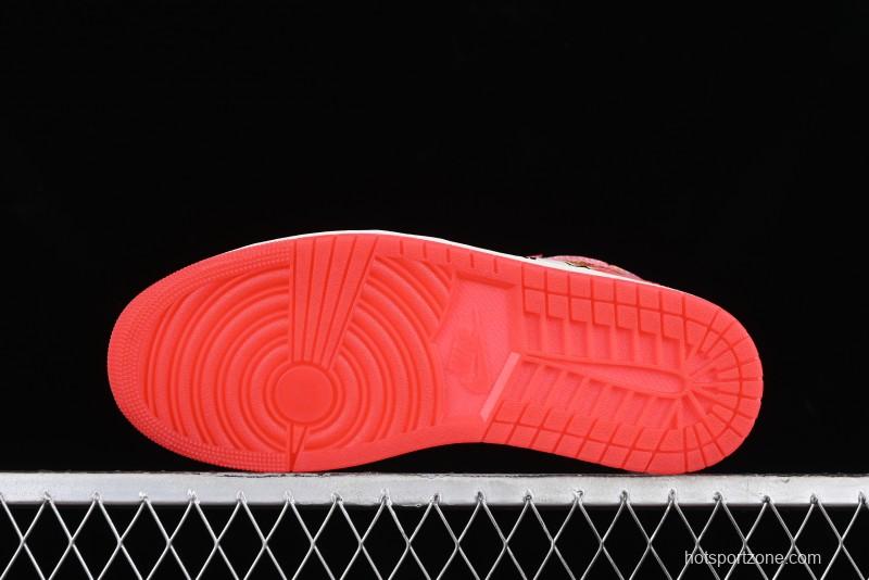 Nike Air Jordan 1 High OG "Next Chapter" Basketball Shoes with Original Leather and 3D Wings Logo - DV1748-601