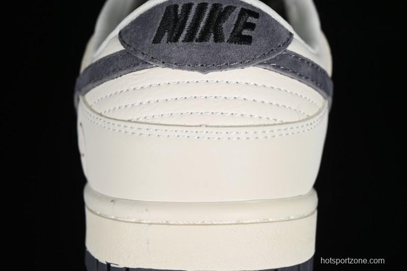 Nike SB Dunk Low Lightning Collaboration - Off White Navy Blue Small Blue Swoosh Anniversary High-End Custom Low-Top Casual Sneakers - XD1688-032