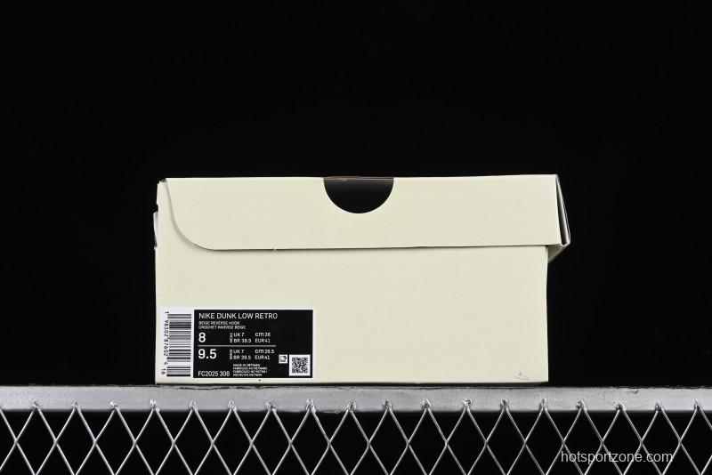 Nike SB Dunk Low LV Collaboration - Double Swoosh Beige Grey Anniversary High-End Custom Low-Top Casual Skate Shoes - FC2025-306