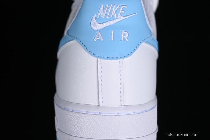 Nike Air Force 1 '07 Low White Blue Casual Sneakers - FQ4296-100