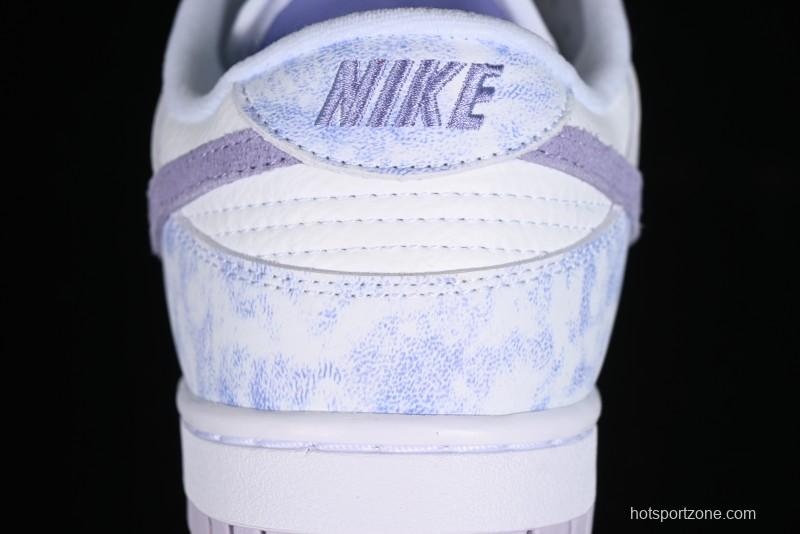 Nike SB Dunk Low Premium White Light Purple Skateboarding Shoes - DM9467-500