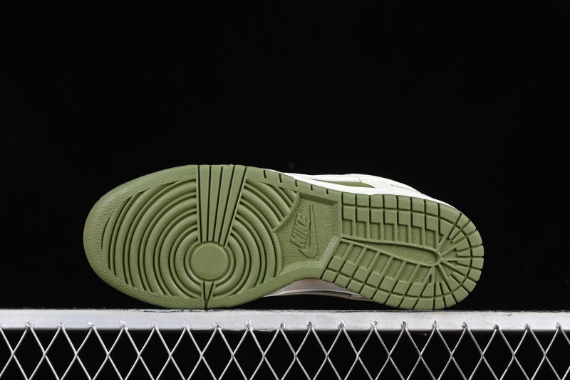 Nike SB Dunk Low LV Collaboration - Beige Olive Green Anniversary Custom Low-Top Casual Skate Shoes - BB8766-211