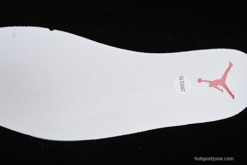 Nike Air Jordan 1 Mid Basketball Shoes in White/Orange/Red - FJ3458-160