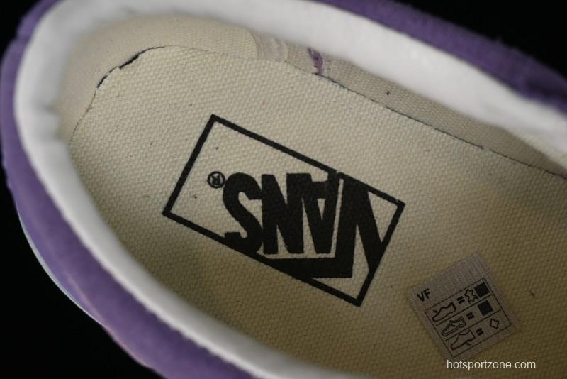 Vans Style 36 Low-Top Skate Shoes with Purple Embroidery - VN000CRPGRN