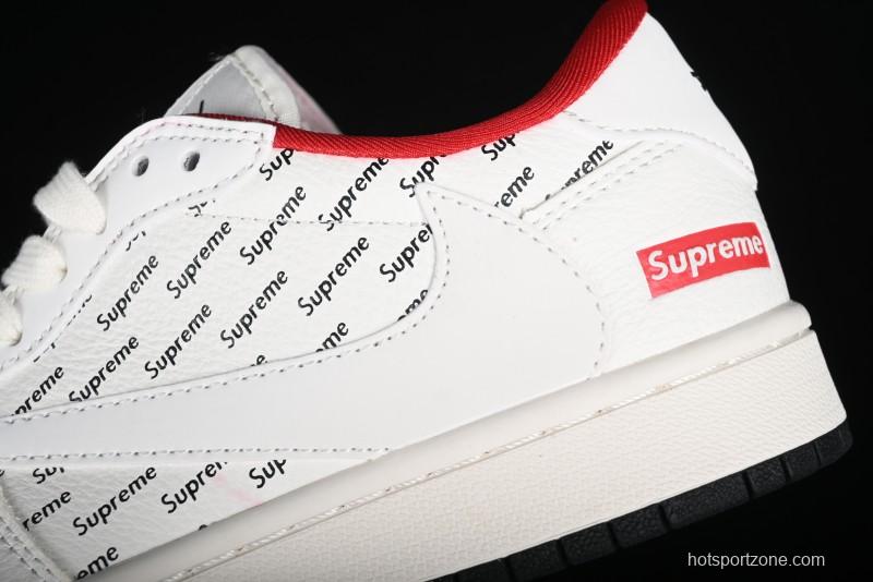 Nike Travis Scott x Fragment Design x Air Jordan 1 Low OG SP AJ1 Supreme Collaboration - YQ2088-67